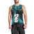 New Zealand Men Tank Top Manaia Maori Pattern With Turquoise Fern LT05 - Polynesian Pride