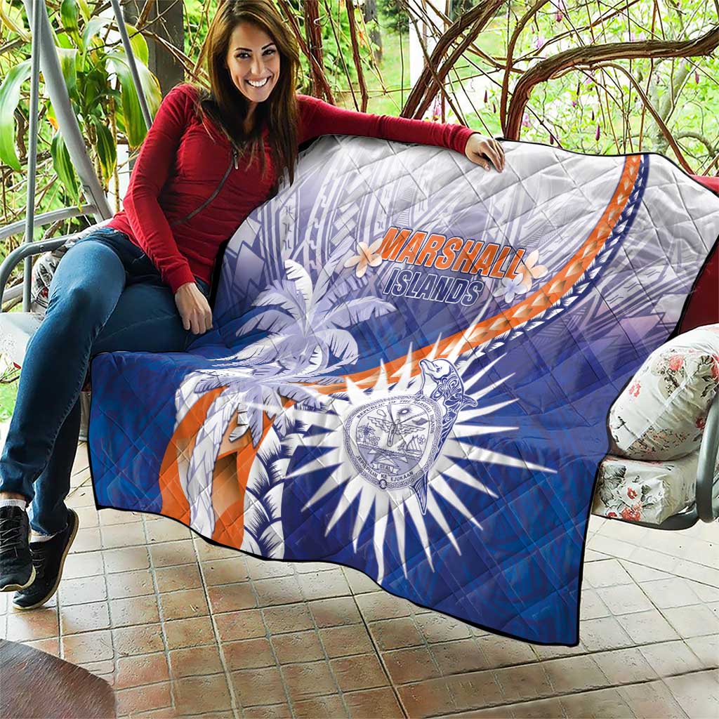 Marshall Islands Manit Day Quilt Polynesian Tribal Tattoo Tropical Style