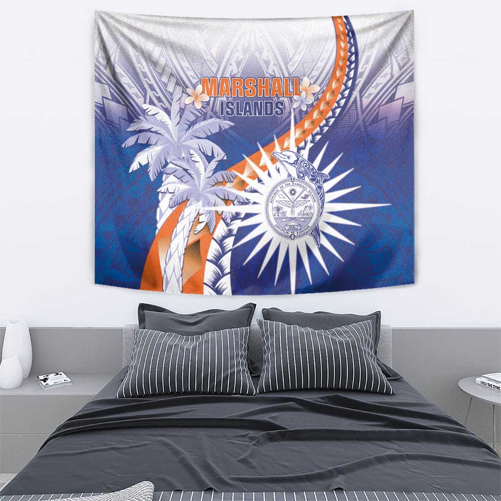 Marshall Islands Manit Day Tapestry Polynesian Tribal Tattoo Tropical Style