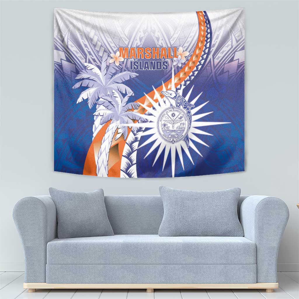 Marshall Islands Manit Day Tapestry Polynesian Tribal Tattoo Tropical Style