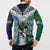 Custom New Zealand Warrior Button Sweatshirt Maori Tribal Pattern