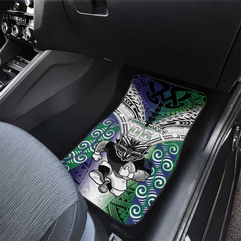 New Zealand Warrior Car Mats Maori Tribal Pattern LT05 - Polynesian Pride