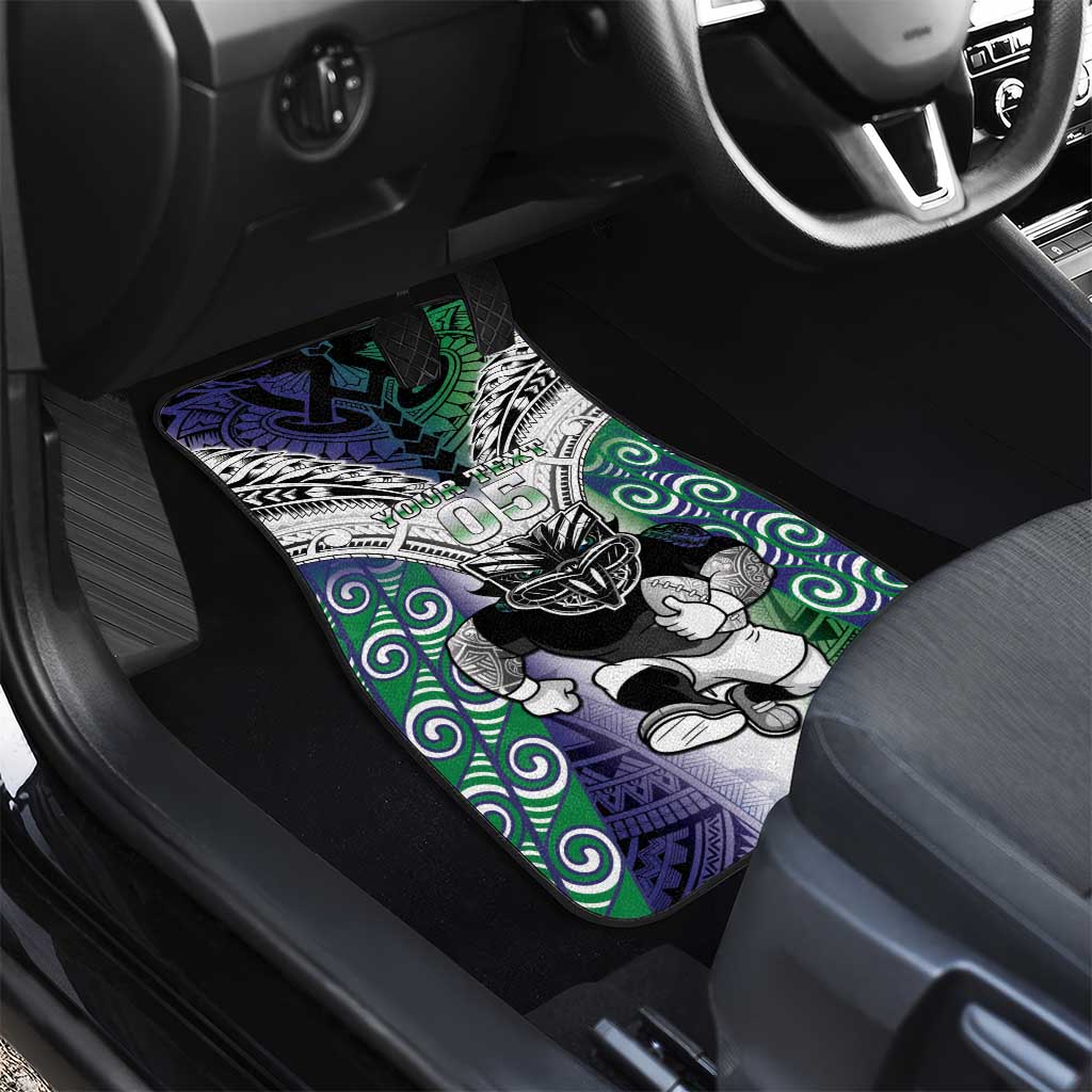 New Zealand Warrior Car Mats Maori Tribal Pattern LT05 - Polynesian Pride