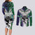 Custom New Zealand Warrior Couples Matching Long Sleeve Bodycon Dress and Long Sleeve Button Shirt Maori Tribal Pattern