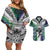 Custom New Zealand Warrior Couples Matching Off Shoulder Short Dress and Hawaiian Shirt Maori Tribal Pattern