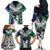 Custom New Zealand Warrior Family Matching Off The Shoulder Long Sleeve Dress and Hawaiian Shirt Maori Tribal Pattern