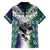 Custom New Zealand Warrior Family Matching Off The Shoulder Long Sleeve Dress and Hawaiian Shirt Maori Tribal Pattern