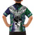 Custom New Zealand Warrior Family Matching Puletasi and Hawaiian Shirt Maori Tribal Pattern