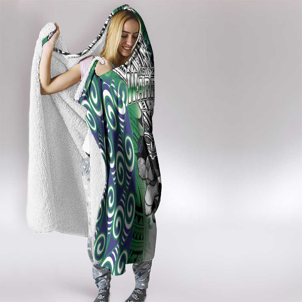 New Zealand Warrior Hooded Blanket Maori Tribal Pattern LT05 - Polynesian Pride