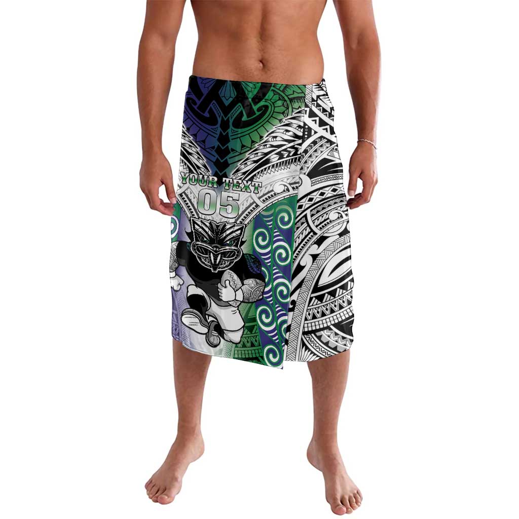Custom New Zealand Warrior Lavalava Maori Tribal Pattern LT05 Green - Polynesian Pride