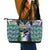 New Zealand Warrior Leather Tote Bag Maori Tribal Pattern