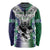 Custom New Zealand Warrior Long Sleeve Shirt Maori Tribal Pattern