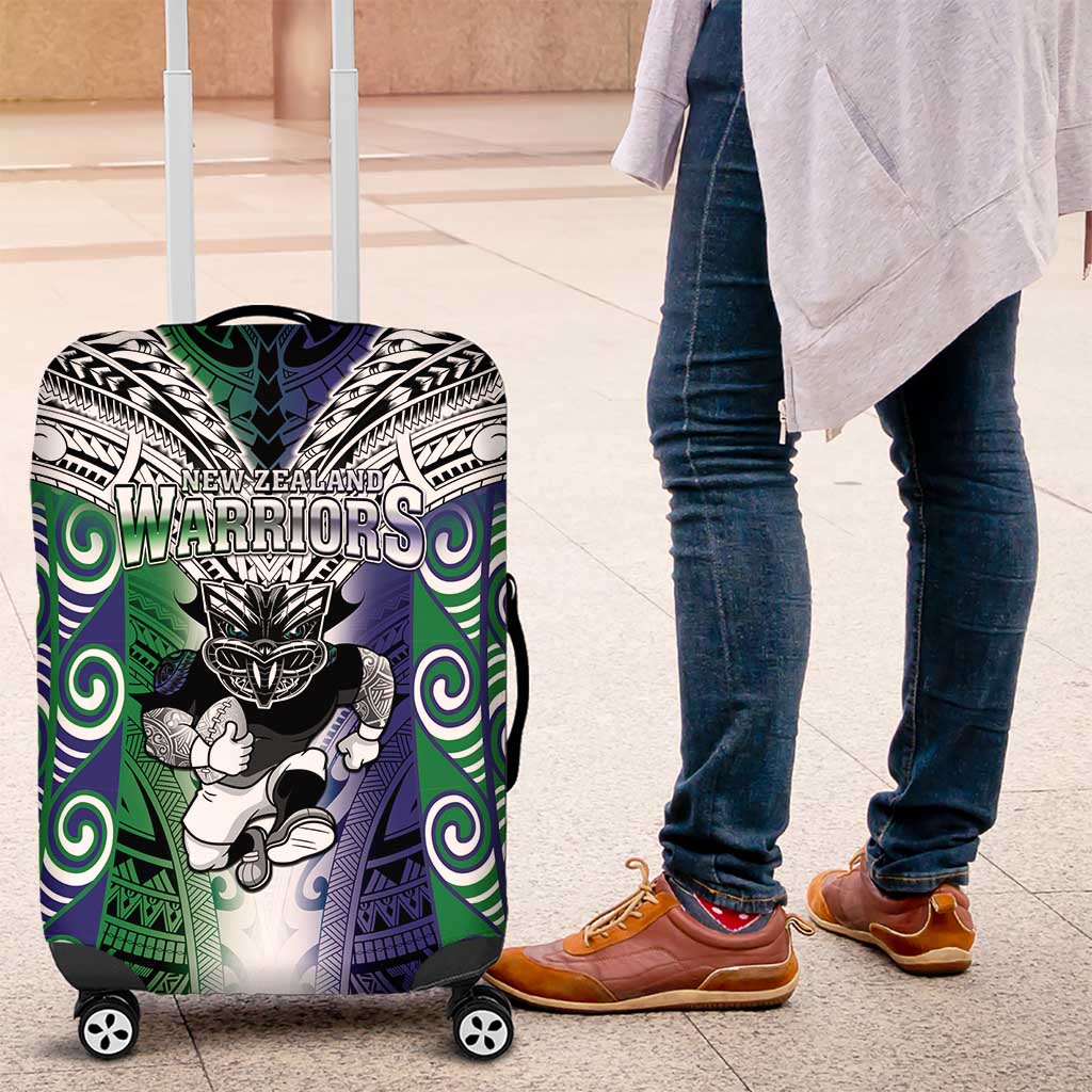 New Zealand Warrior Luggage Cover Maori Tribal Pattern