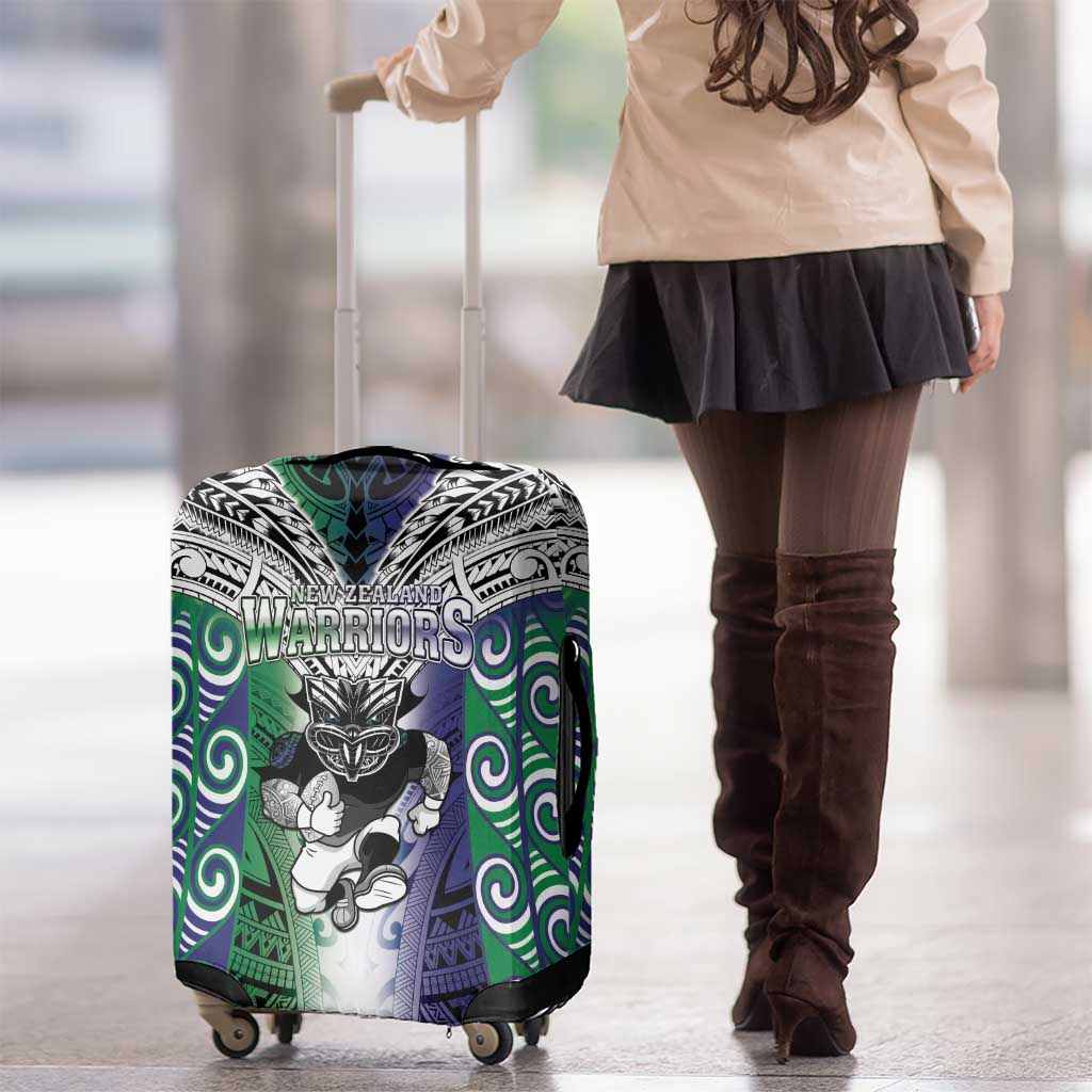 New Zealand Warrior Luggage Cover Maori Tribal Pattern
