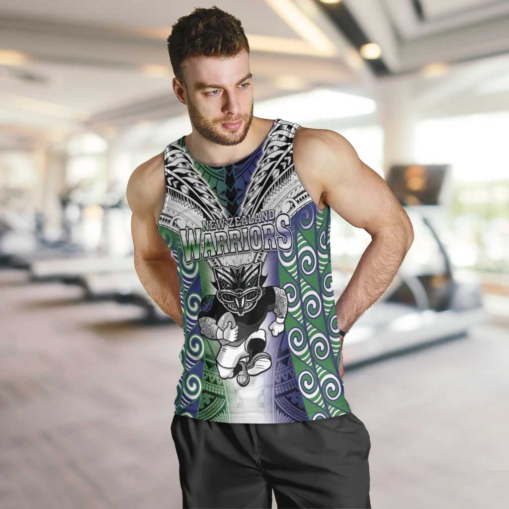 Custom New Zealand Warrior Men Tank Top - Maori Tribal Pattern LT05 Green - Polynesian Pride