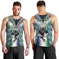 Custom New Zealand Warrior Men Tank Top - Maori Tribal Pattern LT05 - Polynesian Pride