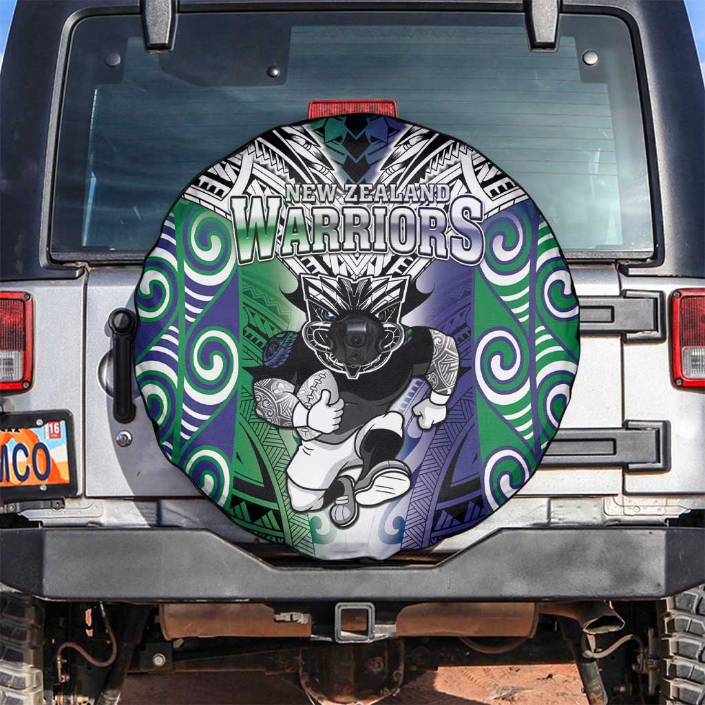 New Zealand Warrior Spare Tire Cover Maori Tribal Pattern LT05 Green - Polynesian Pride