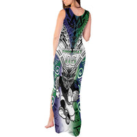 Custom New Zealand Warrior Tank Maxi Dress Maori Tribal Pattern LT05 - Polynesian Pride