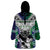 Custom New Zealand Warrior Wearable Blanket Hoodie Maori Tribal Pattern