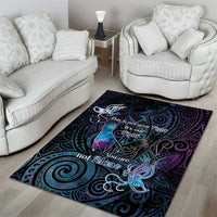 Suicide Awareness Area Rug You Are Not Alone - Polynesian Pride
