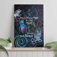 Suicide Awareness Canvas Wall Art You Are Not Alone - Polynesian Pride