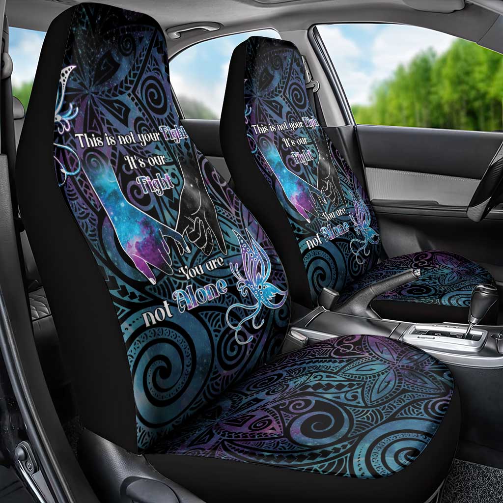 Suicide Awareness Car Seat Cover You Are Not Alone - Polynesian Pride