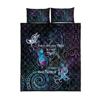 Suicide Awareness Quilt Bed Set You Are Not Alone - Polynesian Pride