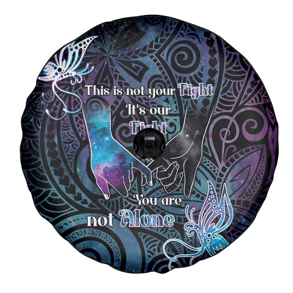 Suicide Awareness Spare Tire Cover You Are Not Alone - Polynesian Pride