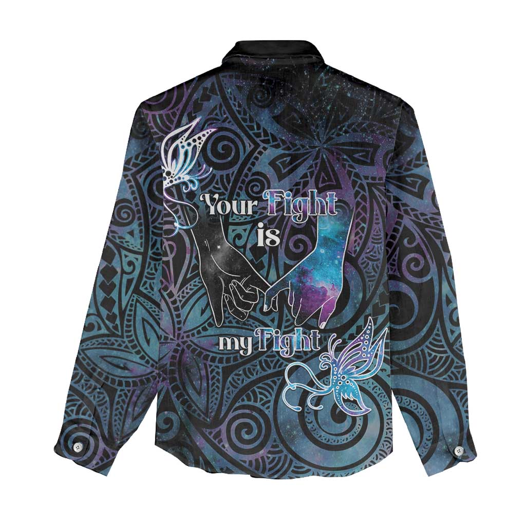 Suicide Awareness Women Casual Shirt You Are Not Alone - Polynesian Pride