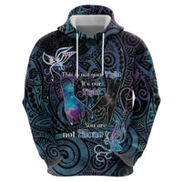 Suicide Awareness Zip Hoodie You Are Not Alone - Polynesian Pride