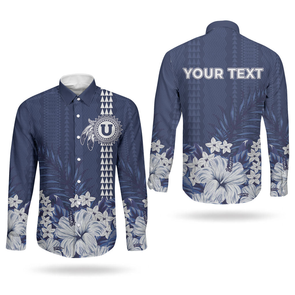 Personalized Utah State Couples Matching Off Shoulder Short Dress and Long Sleeve Button Shirt Polynesian Style LT05 - Polynesian Pride