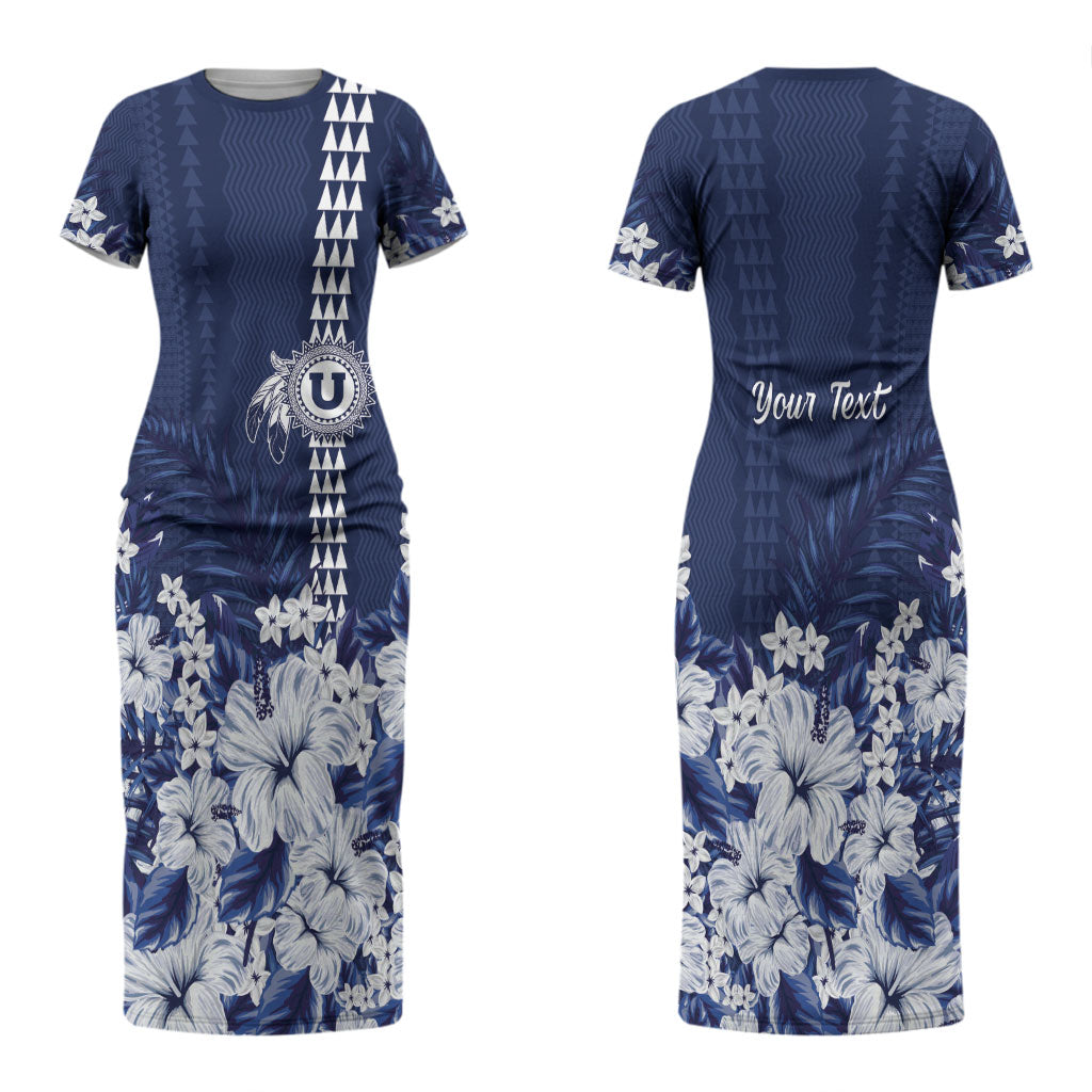 Personalized Utah State Couples Matching Short Sleeve Bodycon Dress and Long Sleeve Button Shirt Polynesian Style LT05 - Polynesian Pride