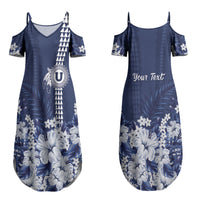Personalized Utah State Couples Matching Summer Maxi Dress and Hawaiian Shirt Polynesian Style LT05 - Polynesian Pride