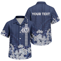 Personalized Utah State Family Matching Long Sleeve Bodycon Dress and Hawaiian Shirt Polynesian Style LT05 Son's Shirt Blue - Polynesian Pride