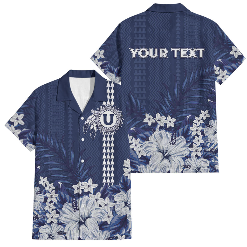 Personalized Utah State Family Matching Summer Maxi Dress and Hawaiian Shirt Polynesian Style LT05 Dad's Shirt - Short Sleeve Blue - Polynesian Pride