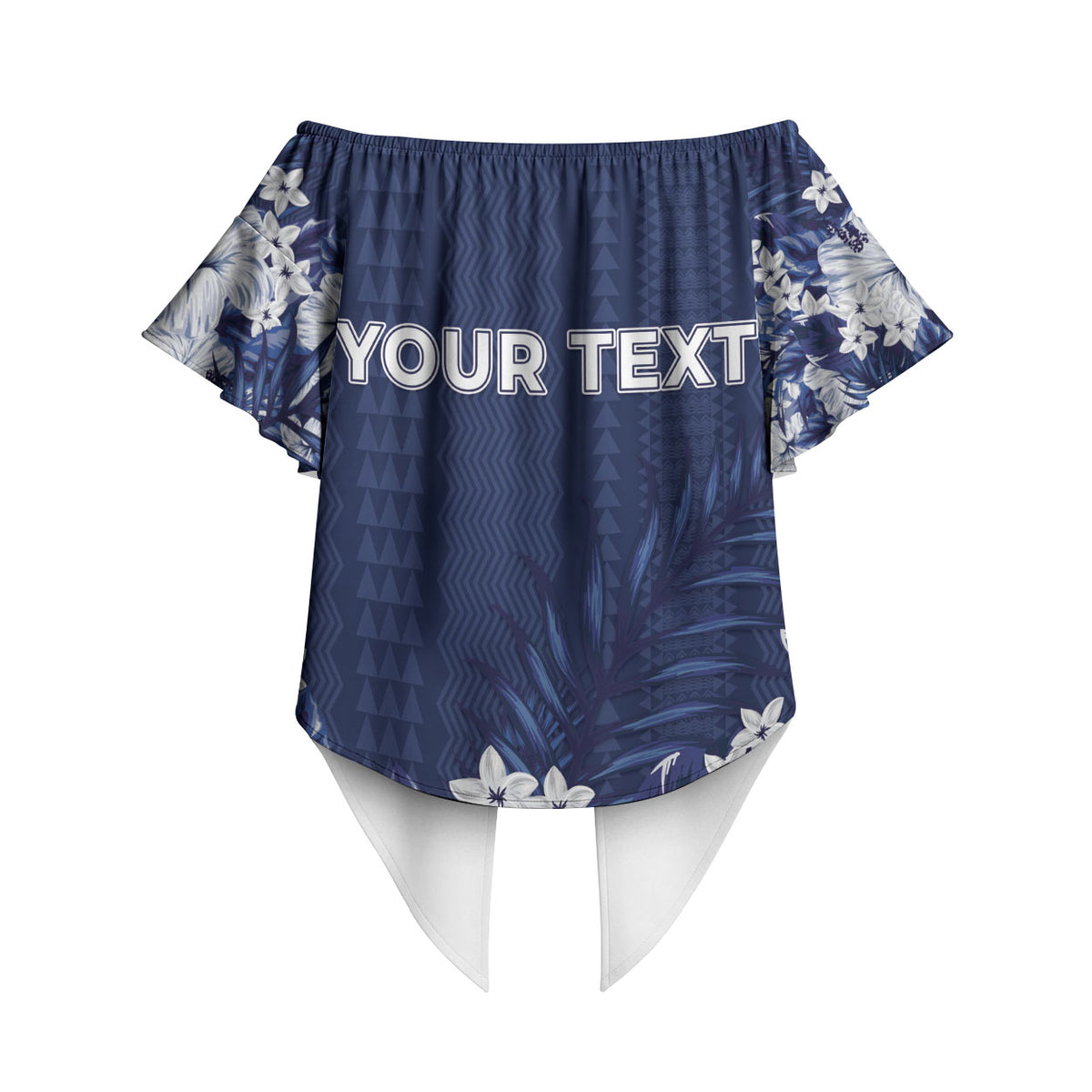 Personalized Utah State Off Shoulder Wrap Waist Top Polynesian Style LT05 - Polynesian Pride