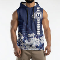Personalized Utah State Sleeveless Hoodie Polynesian Style LT05 - Polynesian Pride