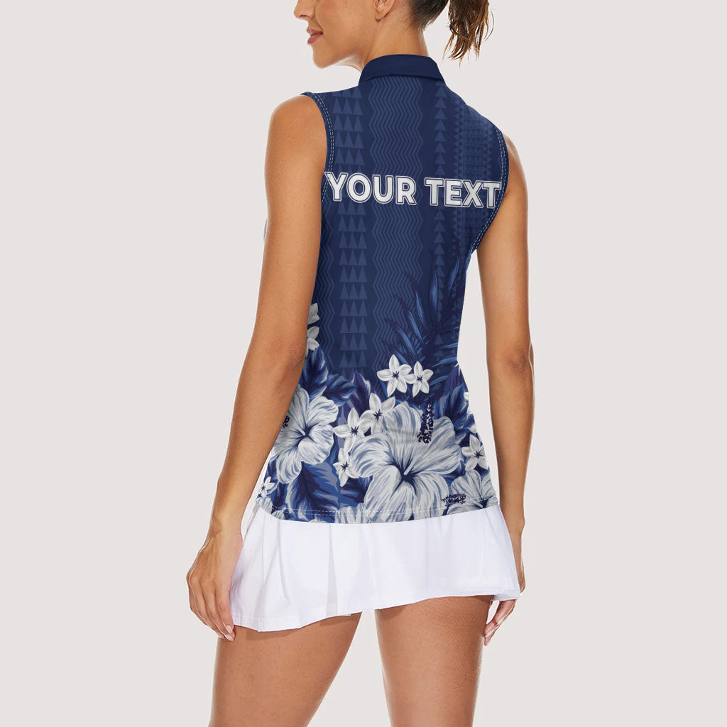 Personalized Utah State Women Sleeveless Polo Shirt Polynesian Style LT05 - Polynesian Pride