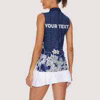 Personalized Utah State Women Sleeveless Polo Shirt Polynesian Style LT05 - Polynesian Pride