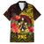 Papua New Guinea Family Matching Mermaid Dress and Hawaiian Shirt Coat Of Arms Tropical Flowers Polynesian Pattern LT05 Dad's Shirt - Short Sleeve Yellow - Polynesian Pride