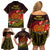 Papua New Guinea Family Matching Off Shoulder Short Dress and Hawaiian Shirt Coat Of Arms Tropical Flowers Polynesian Pattern LT05 - Polynesian Pride