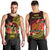 Papua New Guinea Men Tank Top Coat Of Arms Tropical Flowers Polynesian Pattern LT05 - Polynesian Pride