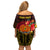 Personalized Papua New Guinea Family Matching Off Shoulder Short Dress and Hawaiian Shirt Coat Of Arms Tropical Flowers Polynesian Pattern LT05 - Polynesian Pride