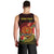 Personalized Papua New Guinea Men Tank Top Coat Of Arms Tropical Flowers Polynesian Pattern LT05 - Polynesian Pride