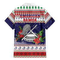 American Samoa Christmas Family Matching Mermaid Dress and Hawaiian Shirt Poinsettia La Maunia Le Kilisimasi