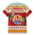 French Polynesia Christmas Family Matching Long Sleeve Bodycon Dress and Hawaiian Shirt Coat Of Arms Merry Xmas