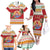 French Polynesia Christmas Family Matching Off The Shoulder Long Sleeve Dress and Hawaiian Shirt Coat Of Arms Merry Xmas