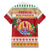 French Polynesia Christmas Family Matching Off The Shoulder Long Sleeve Dress and Hawaiian Shirt Coat Of Arms Merry Xmas