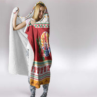 French Polynesia Christmas Hooded Blanket Coat Of Arms Merry Xmas LT05 - Polynesian Pride