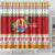 French Polynesia Christmas Shower Curtain Coat Of Arms Merry Xmas